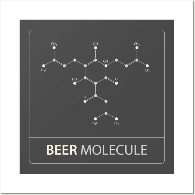 Beer Molecule Wall Art by FBdesign